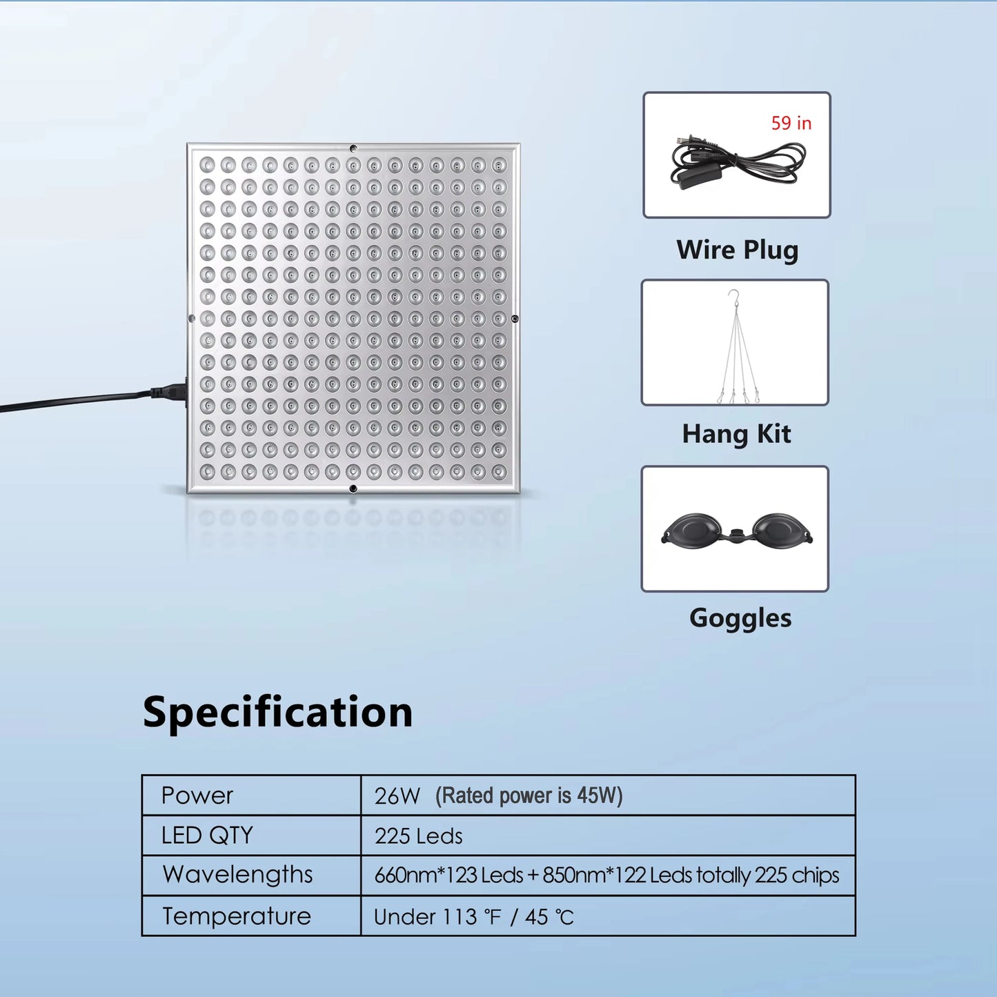 RedVexLabs™ LED Red Light Therapy Panel