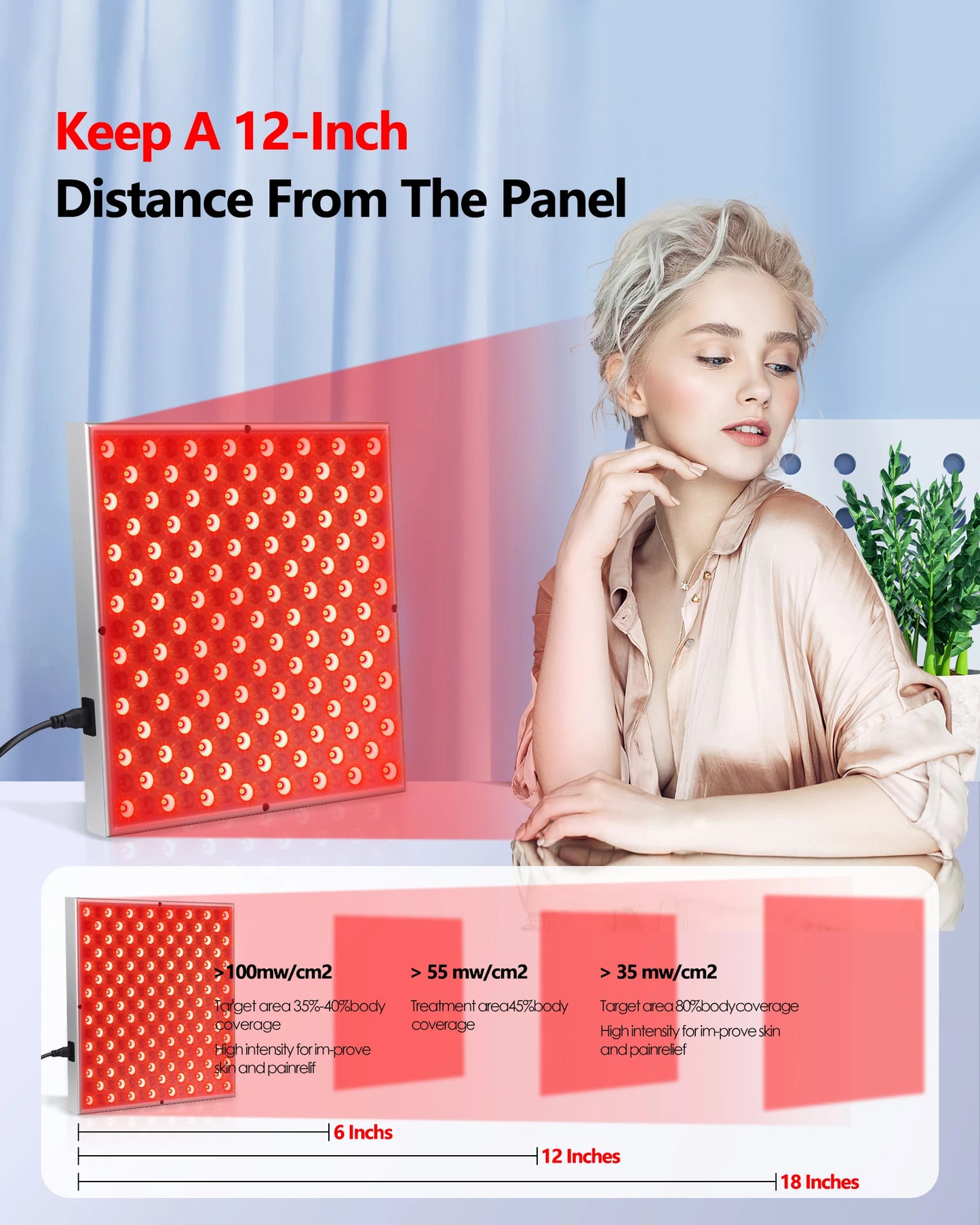 RedVexLabs™ LED Red Light Therapy Panel